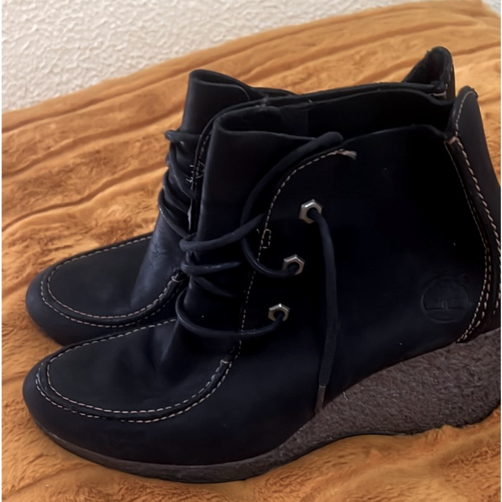 Timberland Wedge Lace Up Booties